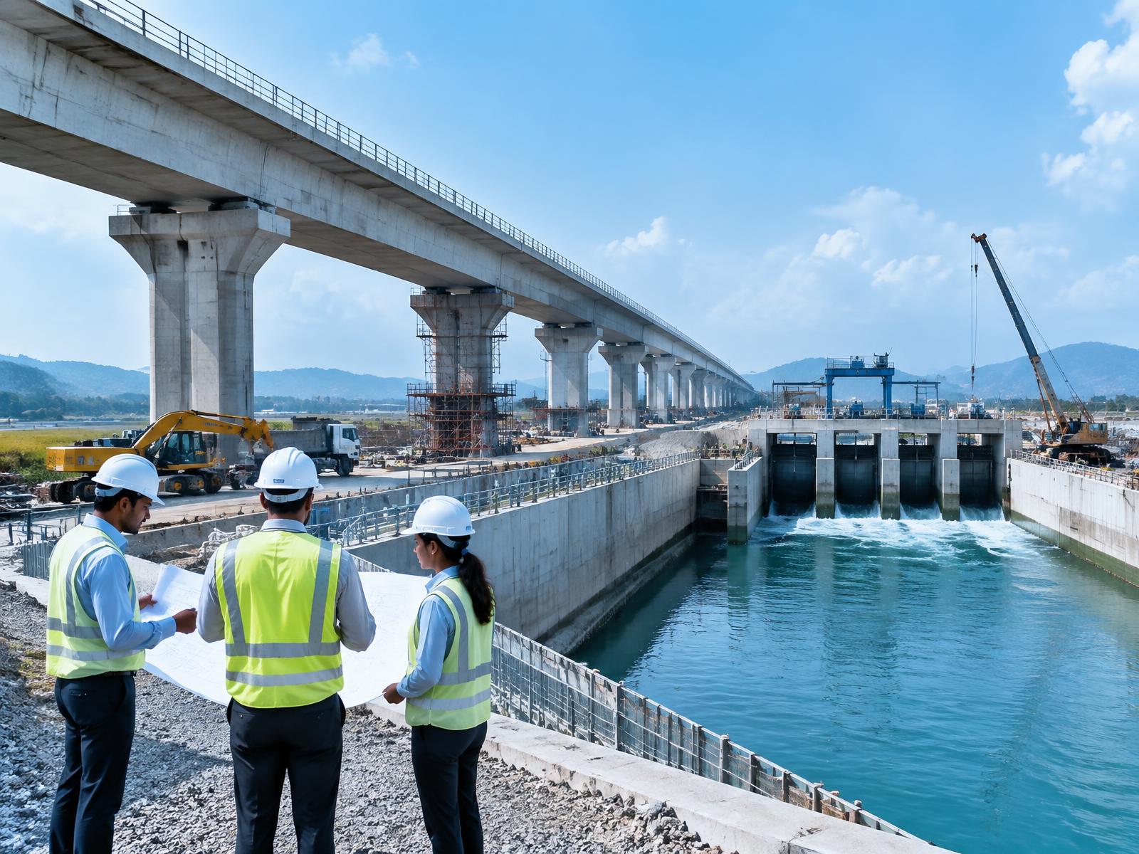 RSC engineers overseeing infrastructure works